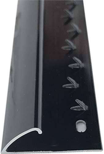 Grandismo® Carpet to Vinyl or Door Entrance Strip/Trim - Metal Door Bar Threshold (Black)