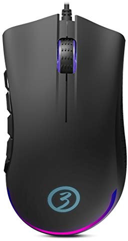 Ozone Raton Gaming Exon X90 -OZEXONX90- Esports Mouse Gaming, Sensor Optico, RGB, 12.000 dpi, 11 Botones Programables, Ergonomico, Negro