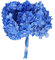 zelda bomobniere Mazzo Fiore Ortensia Stabilizzata con Steli Naturale Colorata Diametro 20 Cm (Blu)