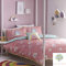 Appletree Rainbow Pom-Set copripiumino, 100% cotone, rosa, singolo