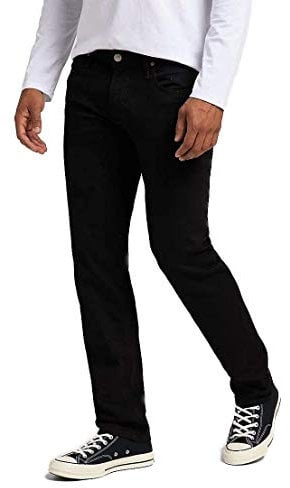 Lee Mens Daren Zip Fly Jeans, Clean Black, 31W / 30L UK