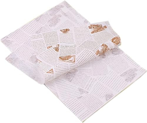 La Llareta 100 Sheets Cheese Wrap Paper, Food Packaging Paper, Waterproof and Oil Resistant for Sandwich/Bread/Cake/Burger