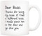 5Aup Tasse à café humoristique « Boss Day » - Cadeau de Noël par un collègue de travail, Dear Boss, Thanks for Go Find You - 325 ml - Idée cadeau d'anniversaire pour homme ou femme