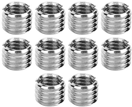 10 Stück Gewindeeinsätze Hardware-Befestigungselement Innen M6 * 1,0 Außen M8 * 1,25 Länge 6 MM Männlich Weiblich Reduziermutter Edelstahl Hardware Reparaturwerkzeug