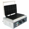 RainWeel Machine à gaufres belge commercial antiadhésif en acier inoxydable 10 pièces 8 x 5,5 cm Minuteur 50 ~ 300 °C Pour boulangerie, restaurant, kiosque, cantine