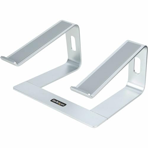 StarTech.com Support Ordinateur Portable (5kg) - Socle Ordinateur Portable en Aluminium, Argenté - Réhausseur PC pour MacBook Air/Pro, Dell XPS, Lenovo - Élévateur Ergonomique (Laptop-Stand-Silver)