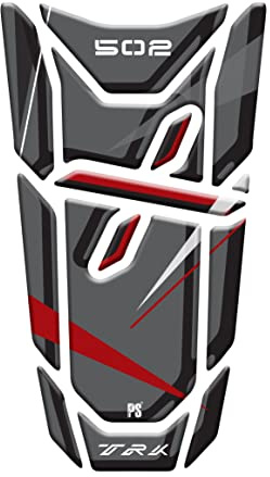 Paraserbatoio.it ADESIVI RESINATI EFFETTO 3D PER MOTO COMPATIBILI CON Benelli TRK 502 X - Rosso - Paraserbatoio