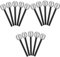 18Pcs Glittered Silver Microphone Pretend Toy Microphone Rock Star Toy Fake Mic Accessory for Karaoke Birthday Theme Party Favors Pretend Toy Microphone
