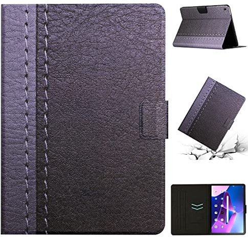 Accesorios para tabletas para Lenovo Tab M10 Plus Casting Color sólido Caja de Tableta de Cuero Inteligente