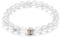 BERGERLIN Bergkristall Armband - Perlenarmband aus echtem Naturstein mit 925 Sterling Silberperle