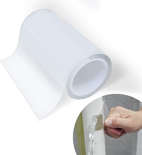 One Roll RV Awning Repair Tape, Tent Repair Tape, Waterproof, Pop Up Camper Canvas Repair Kit, Patch Clear Strong Sealing Sealant, 2 Inch x 5 Ft Heavy Duty