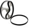 Bandsägen-Gummiband, 2 Stück, Holzbearbeitung, Bandsäge, Gummiband, Bandsäge, Scrollrad, Gummi für Ring für Holzbearbeitung, Bandsäge, 22,9 cm