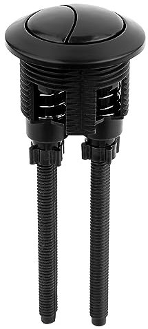 Ultra Toilet Push Button Flush Replacement Dual Flush Cistern Valve, Ideal Replacement Round Flush Button Kit & More for Standard Dual Button Mechanism UK Toilets WC Double Push Down Flusher Button