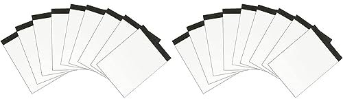 Landre Notizblock A7, blanko, ohne Deckblatt, 50 Blatt, 10 Stück (Packung mit 2)