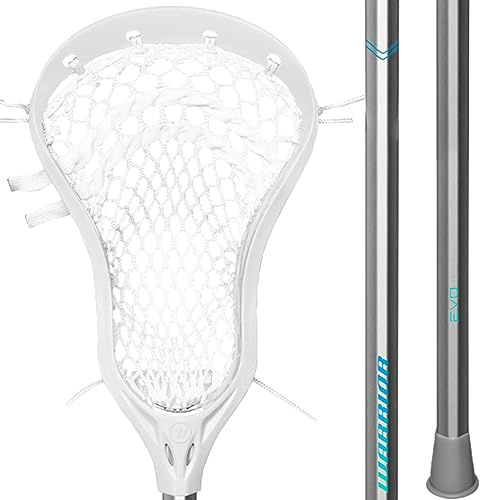 Warrior Evo Jr+ Complete Lacrosse Stick (White/Silver)
