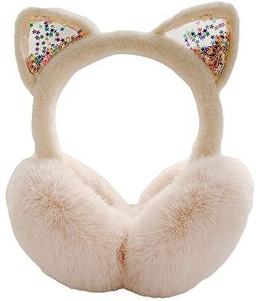 SEDEX Ohrenschützer für Kinder, Winter, Mädchen - Niedliches Einhorn und Katze, Flauschiger Ohrwärmer, Plüsch, Thermo-Pelz, Winddicht - Weiches Stirnband für Outdoor-Sport