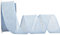 Zofrud Lt. Blue Burlap Ribbon - 38mm x 9M | Faux Jute Wired Ribbon for Wreaths, Christmas Decorations, Rustic Weddings, and Large Bow