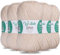 Wollidu Sina Wolle zum Stricken und Häkeln 500g Premium Strickwolle/Häkelwolle Set OEKO-TEX zertifiziert 5 x 100g/170m 80% Polyacryl 20% Schafwolle mulesing-frei - Sand