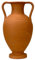 Amphore Vase, antike griechische Keramik, Terrakotta, bemalbar
