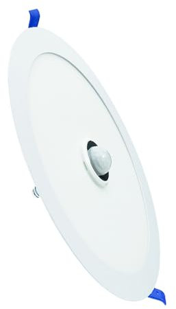 M Ledme - Panel de empotrar Circular Serie Sensor Light 18W, 1800LM Color 6000k Frío, gran ángulo de luz, IP20, Aluminio/PC, Ideal para baños, Fácil de instalar.LM5573.