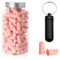 ZYNERY 120Stk Rosa Noise Cancelling Ohrstöpsel, Frauen Schlafen Ohrstöpsel 38dB SNR, Wiederverwendbare Allzweck-Ohrstöpsel, Ultra Soft PU Ohrstöpsel für Schalldämmung, Lärmunterdrückung, Schlafen