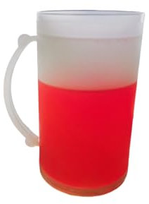 Jarra Enfriadora de Color Verde/Azul/Rojo - Jarra Térmica para Bebidas Frías y Cócteles - Mantén tus Bebidas Heladas por Más Tiempo - Libre de BPA y Fácil de Limpiar bonyelite (rojo)