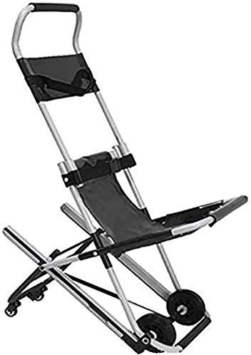 Silla de ruedas eléctrica para subir escaleras con cinturón de seguridad, carrito de viaje ligero, silla elevadora de escaleras, 4 ruedas E, plegable y fácil de usar