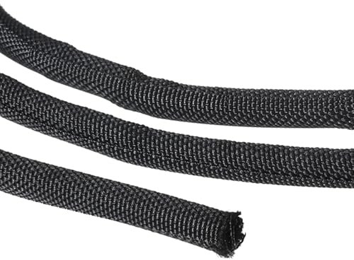 PATIKIL Cable Sleeve, 6.6 Ft x 0.2 Wire Manager Cord Protector Trolling Motor Cable Sleeve Dog Cat Cord Wrap Protector for Computer Wire Organizer Hose