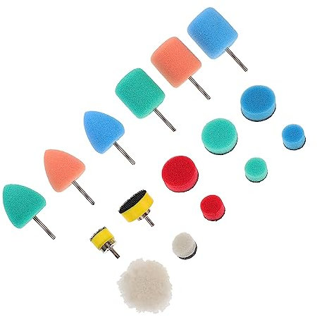 SOLUSTRE 80piezas Kit De Almohadillas De Pulido Para Autos Esponjas De Pulido Para Detallar Pinturas Para Taladro Para Abrillantar y Limpiar