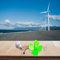 Mini kit motore a turbina eolica a energia rinnovabile, 12 V, modello piccolo generatore per progetti fai da te ed esperimenti scientifici (con Blub)