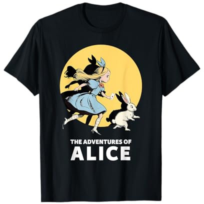 Alice im Wunderland und das weiße Kaninchen Fantasie Welt T-Shirt