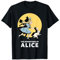 Alice im Wunderland und das weiße Kaninchen Fantasie Welt T-Shirt