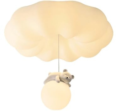 YFMYY LED-Deckenleuchte, Kreative Cartoon-Bären-Deckenlampe, Dimmbare Acryl-Deckenlampe Mit Fernbedienung, 3000K-6000K Weiße Moderne Deckenbeleuchtung Für Schlafzimmer Kinderzimmer