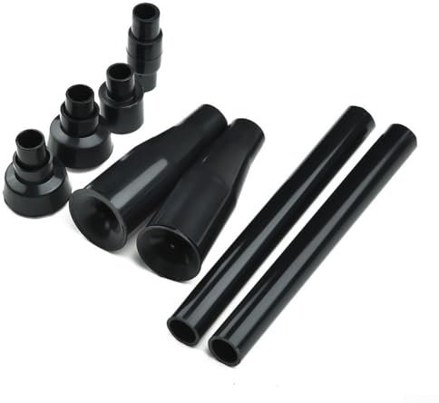 Set di 8 ugelli per fontana da giardino, spruzzatore d'acqua multi-modalità con tubo telescopico, per laghetto esterno, acquario, piscina, cascata, paesaggio, con getto regolabile in altezza