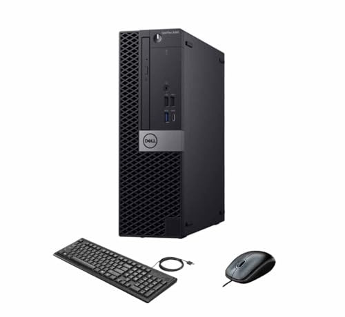 Dell Optiplex 5060 SFF PC de Bureau Compact, processeur Intel Core i5-8500T, 16 Go de RAM, SSD de 256 Go, Wi-FI, Bluetooth, Clavier QWERTY américain, Windows 11 Pro (Reconditionné)