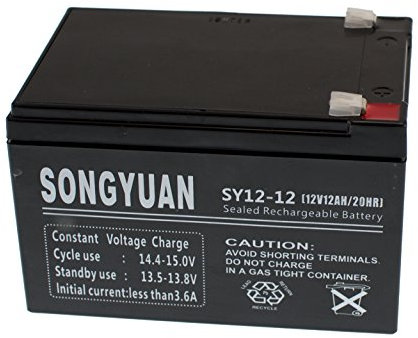 Batterie AGM Étanche 12 V 12 Ah SY12-12 | Remplace NP12-12, FG21202, LC-RA1212 | sans Entretien | pour Onduleur, Alarmes, Scooters, Jouets, Projets DIY
