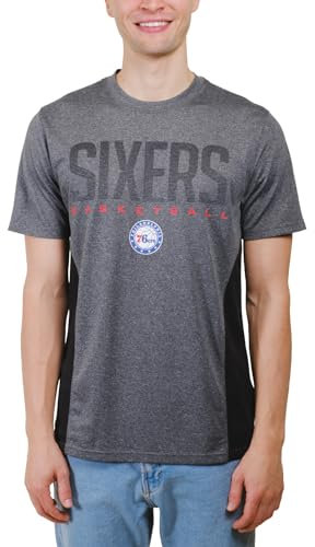 Ultra Game Men's Nba Active Short Sleeve Tee Shirt For Men Men's Active Tee Shirt NBA, charcoal heather, M