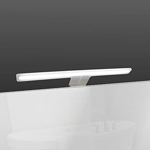 kalb Material für Möbel LED Badleuchte (Farbwechsel) + Powerbox 450mm Spiegelleuchte Aufbauleuchte Acrylglas verchromt