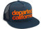 DEPARTED Herren Mesh Trucker Hat mit Print/Aufdruck - Snapback Cap - No. 64, Coastal Navy