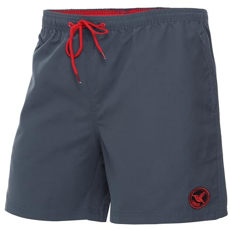 Ladeheid Badehose Herren Bequeme Badeshorts Lang mit Seitentaschen und Schnürchen, Badeshorts Herren mit Netzfütterung – Perfekt für Sommer, Strand und Schwimmbad – LA40-128 (Dunklejeans, 4XL)