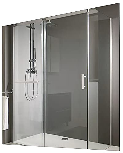 Sundirect MD300Plus Badezimmer Infrarot Heizspiegel 60x60cm mit 300W inkl. Wandhalterung - Antibeschlag Speigelheizung Infrarotheizung Infrarotpaneel Badezimmerspiegel Heizung Gäste WC Infrarotheizung