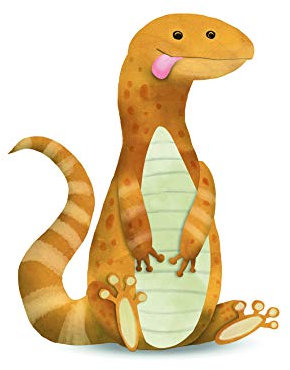 Komar Wandbild | Cute Animal Lizard | Poster, Bild, Wohnzimmer, Schlafzimmer, Dekoration, Kunstdruck | ohne Rahmen | P111D-40x50 | Größe: 40 x 50 cm (Breite x Höhe)