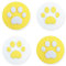 GeekShare 4PCS Silicone Cat Claw Joy Con Thumb Grip Set-Nintendo Cover Analog Thumb Stick Grips-Joystick Button Caps for Switch and Switch Lite Controller(Yellow & White)