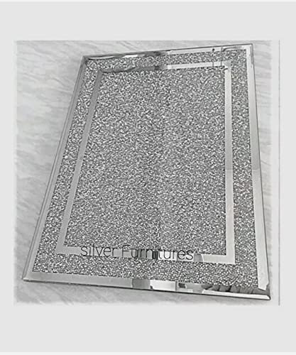 crushed diamond crystal shiny 30x40 cm chopping board