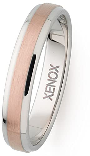 XENOX X2546/68 Herren Ring Edelstahl Bicolor Rose 21,6 mm Größe 68