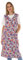 Knopfkittel Baumwolle bunt Kochschürze Hauskleid Kittel Schürze ohne Arm, Farbe:rot, Größe:46