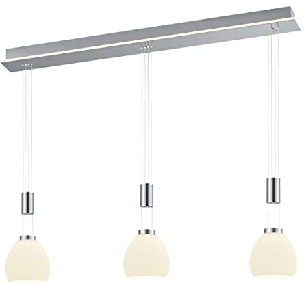B-Leuchten B-LEUCHTEN Pendelleuchte SAM (BH 110x150 cm) BH 110x150 cm grau Pendelleuchte Hängelampe Hängeleuchte Pendellampe