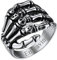FaithHeart personalisierter Finger Fingerring für Herren Männer Punk Gotik Schädel Ring mit Geschenkebox für Valentinstag Party