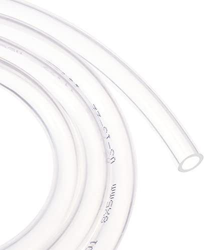 sourcing map Pneumatic Tubing - Polyurethane Air Compressor Hose Pipe, Apply to Air Line Transfer (8mm OD 5mm ID, 6Ft, Clear)