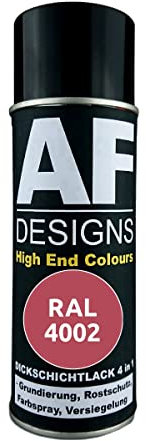 Alex Flittner Designs Spray de peinture antirouille 4 en 1 RAL 4002 - Rouge violet